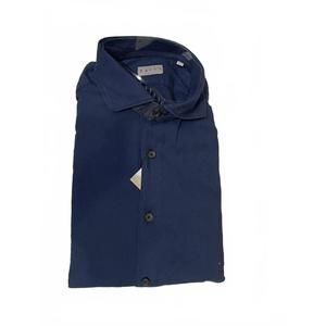NEW XACUS men's washed shirt in navy blue